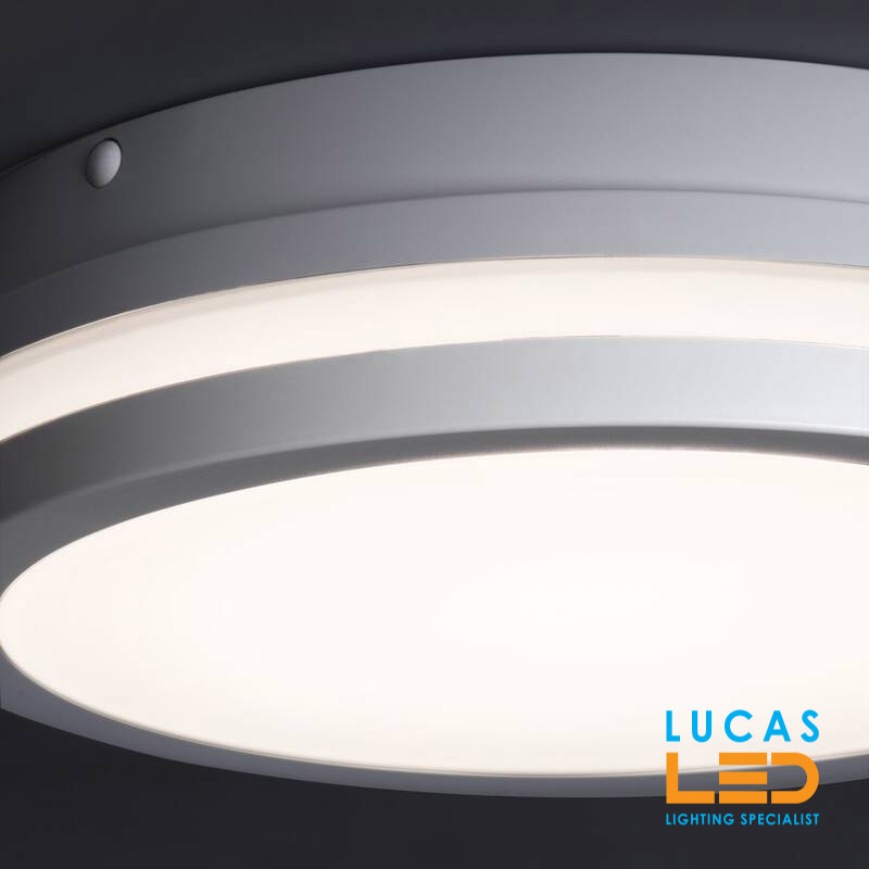 18W LED Panel Light - PIR sensor - 4000K - IP54 waterproof - 1550lm - BENO White Round
