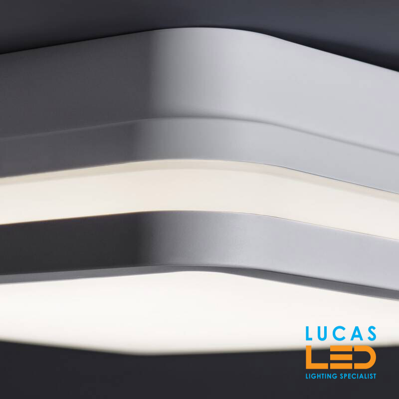 18W LED Panel Light - PIR sensor - 4000K - ceiling & wall mounted - IP54 waterproof - 1550lm - BENO White Square