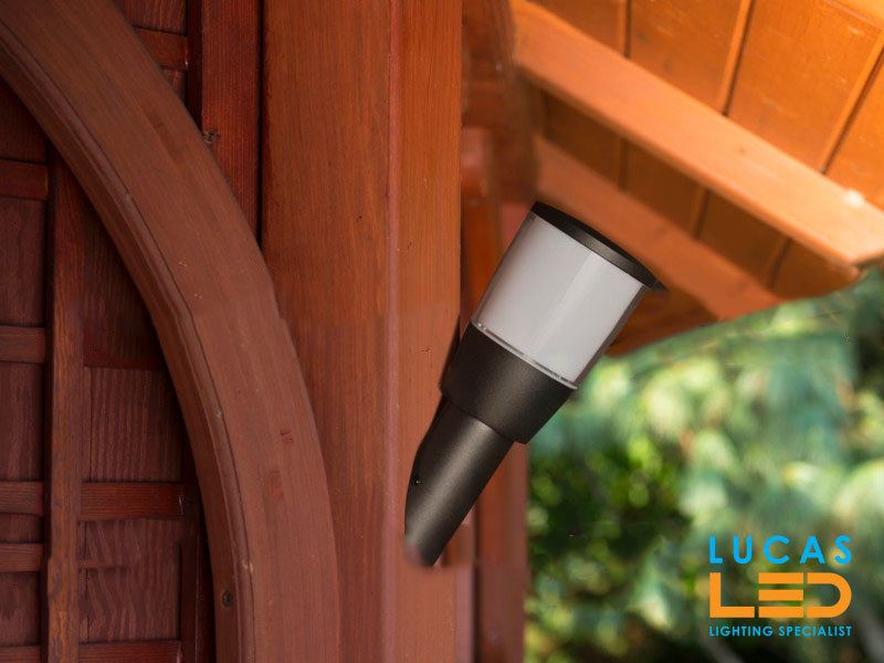 Outdoor LED Wall Light E27 - IP44 waterproof - SORTA- Up Light - Black colour.