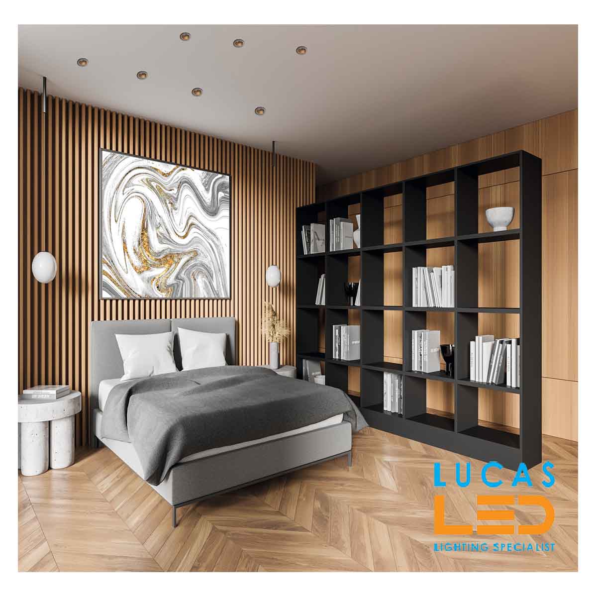 Recessed LED Downlight GU10 - IP20 - Ceiling fitting - GLOZO B/G round