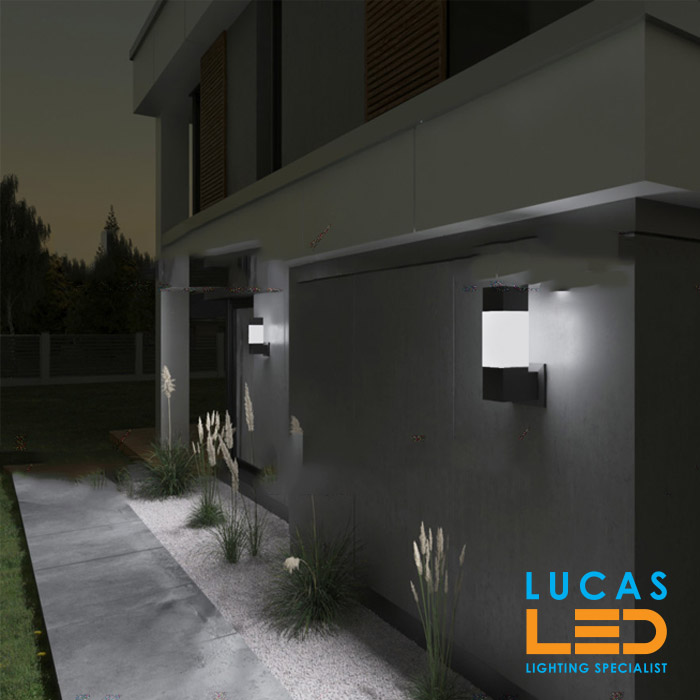 Outdoor LED Wall Lighting- E27- IP54- INVO square shape- Architectural- exterior- porch-facade lamp