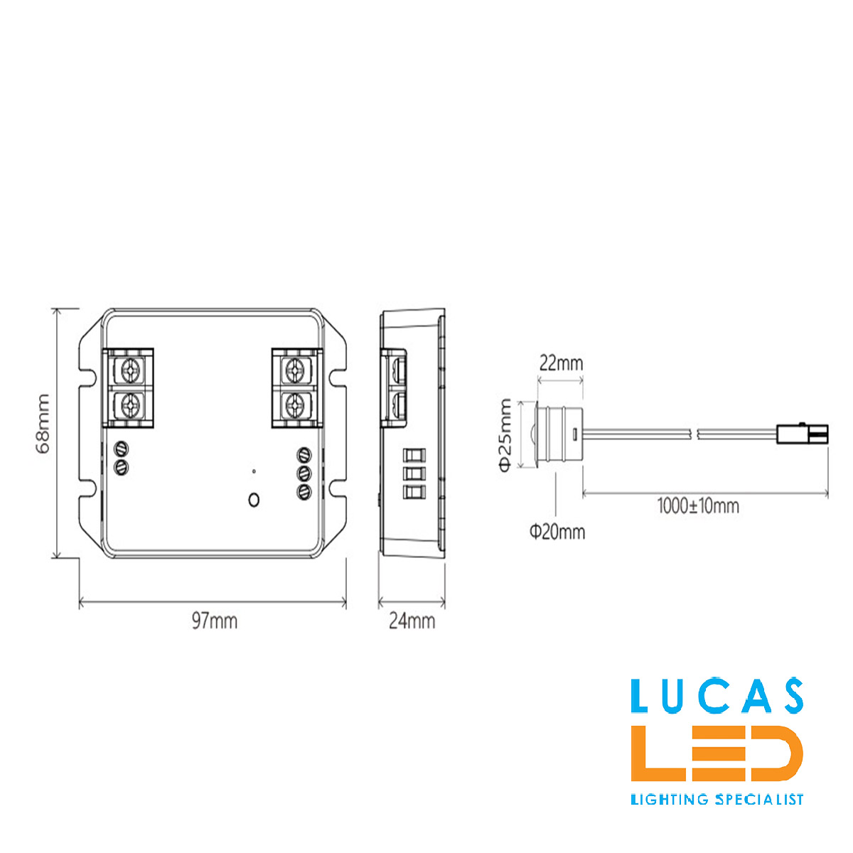 SPI Magic Stair Light • Two Wire Control • MiBoxer • Tuya • App Control • Bluetooth • Wi-Fi 2.4G • 480W •