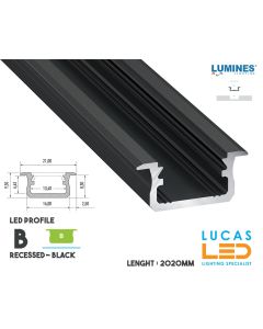 led-profile-recessed-b-black-aluminium-2-02-meters-length-pro-multi-set-lucasled.ie-retail-display-lighting-art-display-price-europe