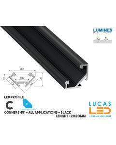 led-profile-corners-c-black-aluminium-2-02-meters-length-pro-multi-set-lucasled.ie-Hand Rail-Bathroom-Hotel-Bar Counter-Cabinet-price-ireland