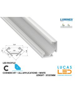 led-profile-corners-c-white-aluminium-2-02-meters-length-pro-multi-set-Signages-Garage-Landscape-Linear-Resort-price-ireland