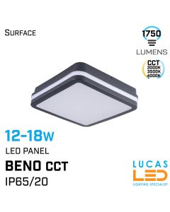 CCT-LED_panel_light_BENO_12-18W_3000K-3500K-4000K_1750lm_grey_square_IP65-lucasled.ie
