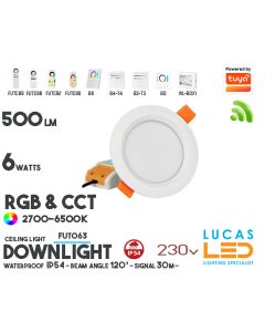 led-downlight-waterproof-ip54-rgb-cct-6w-500lm-wifi-2-4g-compatible-smart-lighting-system-multizone-wireless-miboxer-fut063-230v-lucasled.ie