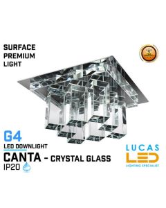 CLEARANCE - Ceiling surface spotlight - G4 - Crystal CANTA