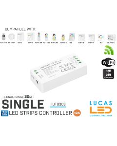 LED Strip Controller • Single/Mono • MiBoxer • MiLight • WiFi • Smart Lighting System • 2.4G • Wireless • FUT036s • Upgraded Version