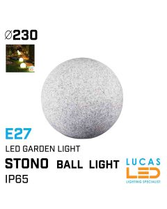 outdoor-led-Ball-Globe-garden-decor-Light-E27-IP65-20cm-lighting-shop-lucasled.ie
