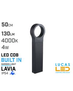 Last 5 pcs ONLY - Outdoor LED Pillar light 4W - 130lm - 4000K - IP44 - LAVIA Black- CLEARANCE