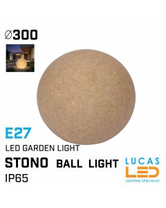 outdoor-led-globe-Ball-lights-E27-IP65-Garden-luminaires-STONO-Terracotta-30cm-lighting-shop-lucasled.ie