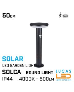 PIR-solar-bollard-garden-LED_light-5W-4000K-500lm-round-shape-black-lucasled.ie