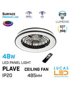 rgb-cct-ceiling-fan-led-panel-light-48w-5-speed-remote-control-3-in-1-design-night-light-mode-white-black-body-lucasled.ie