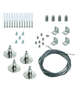 Steel Cord SET Panel 1200x300mm - Steel Line SET for Mounting Light Fixtures 