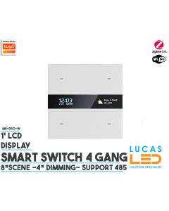 Zigbee-smart-switch-230V-4-gang-4-zone-dimming-lighting-scene-mode-lcd-display-screen-in-stock-europe-ireland-lucasled.ie