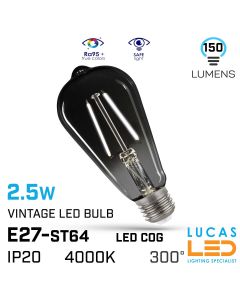 vintage-led-bulb-light-E27-2.5W-150lm-4000K-lucasled.ie-online-store-ireland