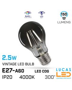 vintage-led-bulb-filament-light-2-5w-e27-150lm-300°-4000k-led-cog-edison-modern-smoky-shine-lucasled.ie