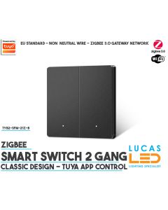 Black-smart-switch-2-gang-zigbee-tuya-app-philip-hue-ikea-app-for-lighting-ireland-europe
