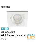 ALREN - IP20 - GU10 - White - Modern recessed-ceiling- LED Downlight / Decorative Indoor Spotlight