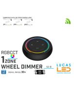 LED Wheel Dimmer • RGB+CCT • MiBoxer • 1 zone • 2.4G • Wireless • Smart Lighting System • S2-B • 2xAAA • Black edition
