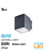 Outdoor LED Wall Light Gu10 - IP44 waterproof - GORI 135 - Down Light - Anthracite colour