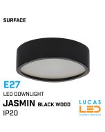 led-downlight-surface-ceiling-mounted-fitting-light-e27-ip20-jasmin-470-black-wood-lucasled.ie-led-lighting-store-online-shop-ireland