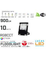 LED Flood Lights • RGB + CCT • Philips LED Chips • 10W • 900LM • IP65 • WiFi • 2.4G • Smart Lighting Sysem • Wireless • Mi-Light • MiBoxer • FUTT05 • 230V