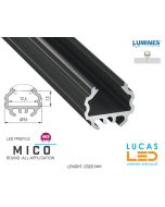 led-profile-special-app-mico-black-aluminium-2-02-meters-length-pro-multi-set-Library-Walkway-Night Club-Corridor-price-ireland