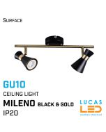 led-wall-ceiling-surface-fitting-light-2-x-gu10-ip-20-home-office-lighting-black-gold-lucasled.ie