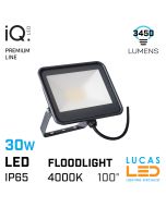 30W outdoor LED Floodlight - 3450lm - 4000K Natural White - IP65 - Industrial Premium line IQ LED Floodlight