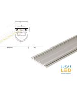 LED Special Application Arch Profile , ARC12, Silver , 2 meter