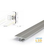 LED Special Application Profile- Back10 Anodised- Up/Down light- Vertical lighting- linear lighting- Wall mounted Lights- 2 meter