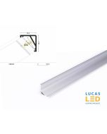 LED Corner Profile CABI12 , Silver ,2 Meter Length