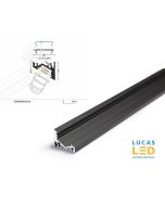 LED Corner Profile CORNER10 , BLACK ,2 Meter Length