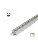 LED Recessed Profile , FLOOR12 - Waterproof , Silver, 2 meter - Floor Lighting