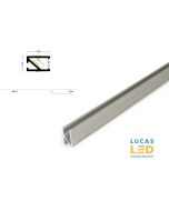 LED Recessed Profile HI8 , Silver ,2 Meter Length