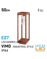 PIR-outdoor-led-garden-light-surface-down-light-garden-industrial-lantern-lamp-e27-ip44-vimo-brown-cooper-colour-lucasled.ie