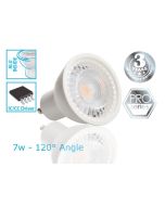 GU10 LED Bulb - 7W - 6500K  Ultra Cold White - viewing angle 120 ° - PRO series