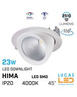 recessed-led-downlight-23w-4000k-natural-white-2510lm-ceiling-fitting-ip20-led-cob-hima-white-body
