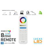 Remote Control • RGB+CCT • MiBoxer • 8 Zone • 2.4G • Wireless • Compatible • Smart System • FUT089 • White edition