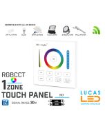 LED Touch Panel Switch • RGB+CCT LED Strip • MiBoxer • Dimmer • 1 zone • 2.4G • Wireless • Smart Lighting System • B0 • 2xAAA