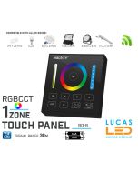 LED Touch Panel Switch • RGB+CCT LED Strip • MiBoxer • Dimmer • 1 zone • 2.4G • Wireless • Smart Lighting System  • B0-B • 2xAAA