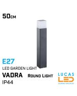 Outdoor LED Garden Light VADRA 500mm - E27 - IP44 - Driveway-Pathway- Bollard Post Lamp - Anthracite & White