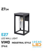 Outdoor LED Wall Light E27 - IP44 waterproof - VIMO - Industrial Style - Down Light - Black Matt colour