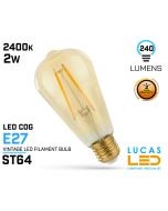 2w-vintage-led-bulb-filament-light-e27-240lm-270-2400k-extra-warm-cog-edison-retroshine-lucasled.ie-online-store-supplier-ireland