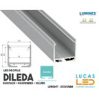 led-profile-surface-architectural-suspended-dileda-silver-aluminium-2-02-meters-length-pro-multi-set-lucasled.ie
