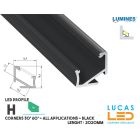 led-profile-corners-h-black-aluminium-2-02-meters-length-pro-multi-set-Display-Architectural-Staircase-Ceiling-Mirror-price-ireland
