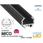 led-profile-special-app-mico-black-aluminium-2-02-meters-length-pro-multi-set-Library-Walkway-Night Club-Corridor-price-ireland