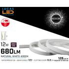 LED Neon Natural White flexible 0410  • 24V • 12W • IP65 • 550lm • Pro Version 3oz Cooper paths• price per 10 meter • NL0410-12-NW-24